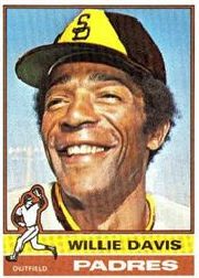 1976 Topps Baseball Cards      265     Willie Davis
